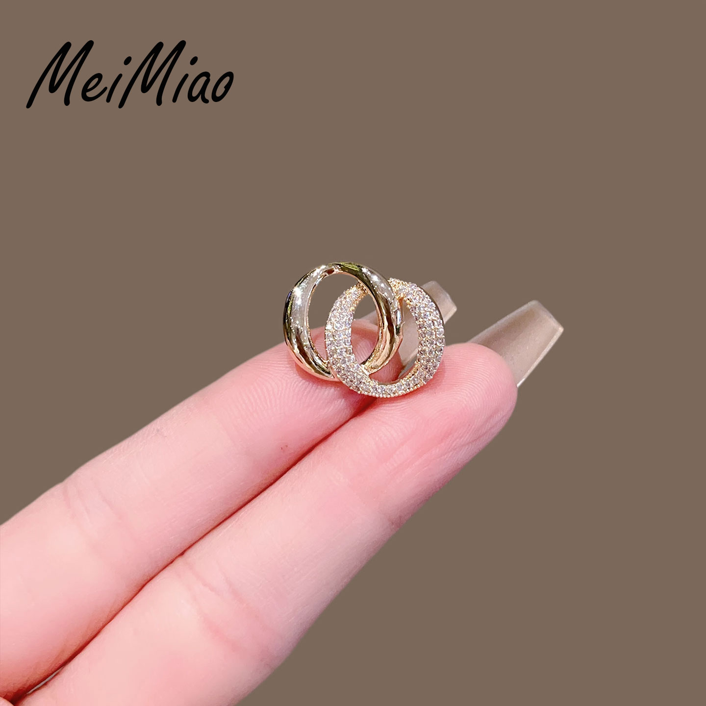 美苗精致小巧几何小胸针固定领口