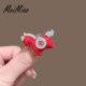 创意卡通可爱小马胸针女喜庆红胸花钱袋个性 别针毛衣大衣配饰礼物