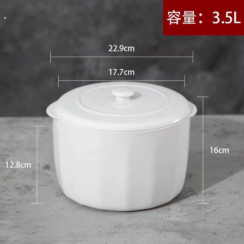 陶瓷带盖子双耳宝宝炖盅隔水炖家用大小号炖罐内胆蒸汤盅燕窝盅