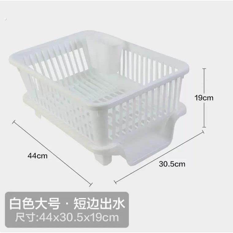 厨房碗筷沥水篮餐具收纳架单层大容量滤水篮塑料置物架碟盘装碗架