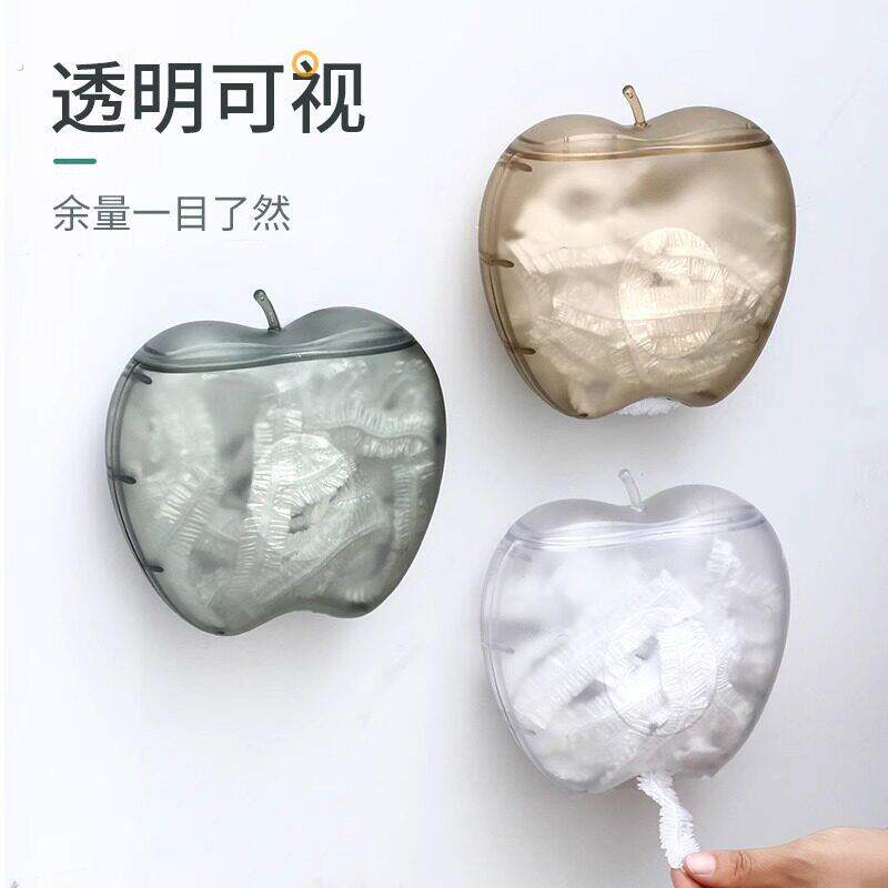 一次性保鲜膜套罩收纳盒神器抽取式壁挂家用厨房免打孔保鲜袋盒子