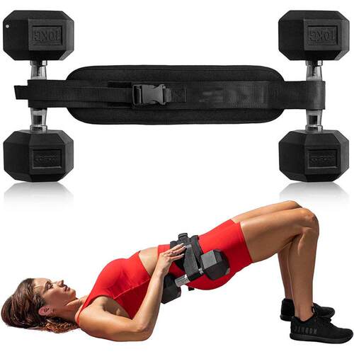 新品臀桥负重带哑铃臀推负重训练腰带翘臀健身护腰男女健身器材