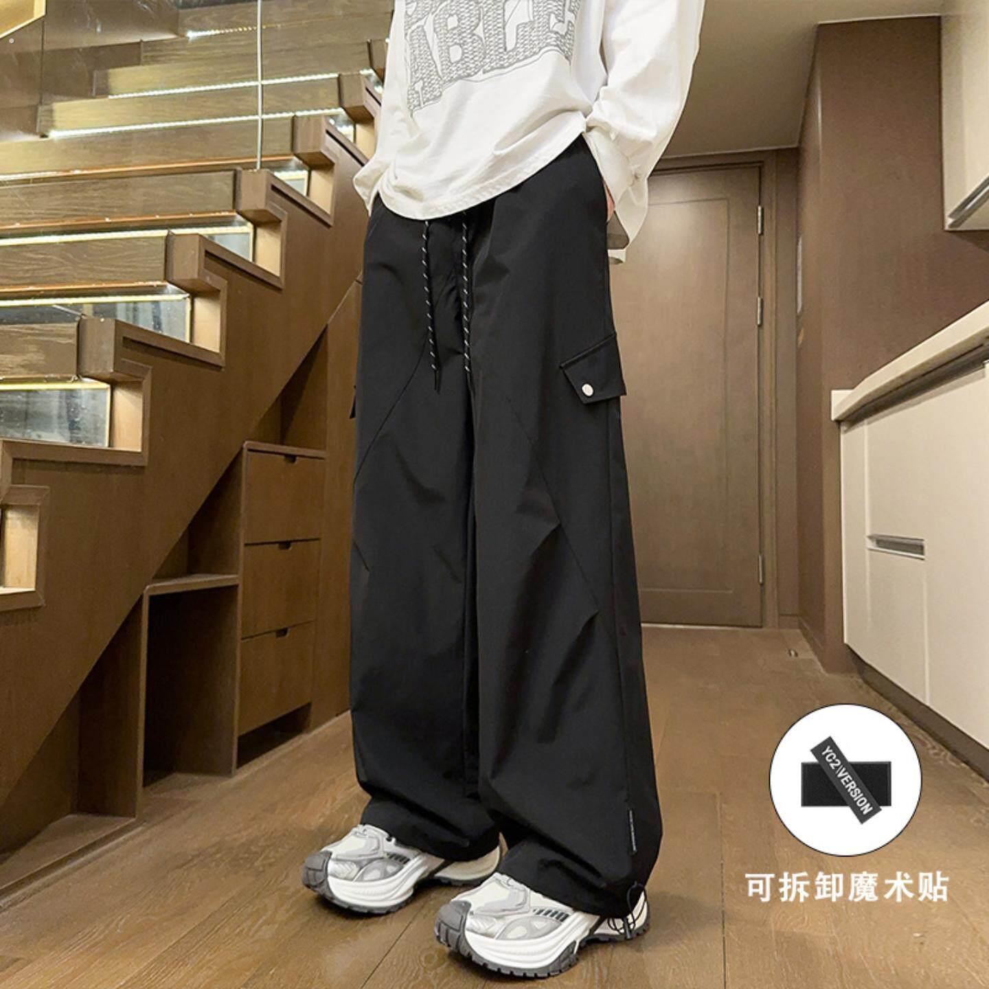 美式冲锋裤男款潮流春秋裤子户外防水防风直筒休闲百搭工装裤男生
