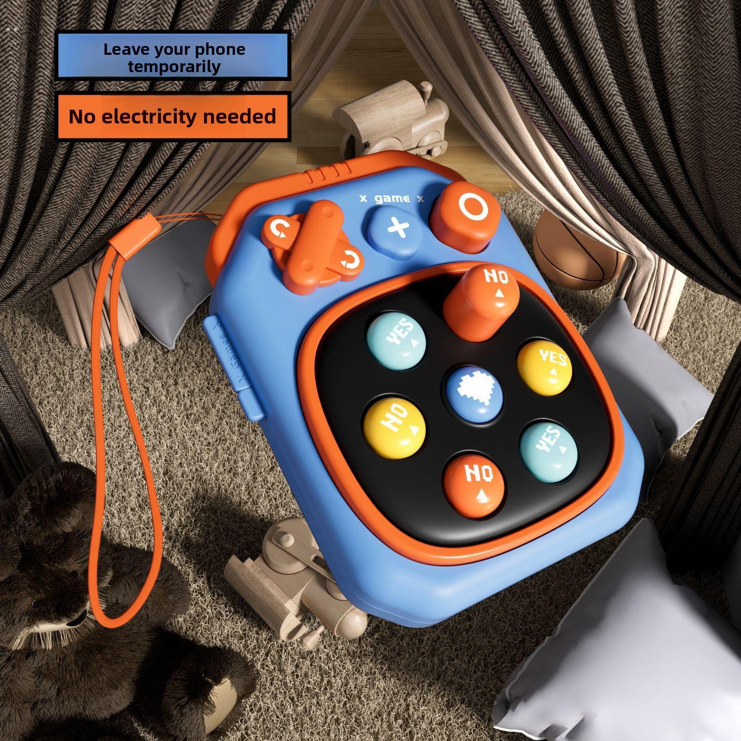 儿童益智打地鼠速推桌面按按乐闯关游戏机玩具1-2岁3岁玩具男女孩