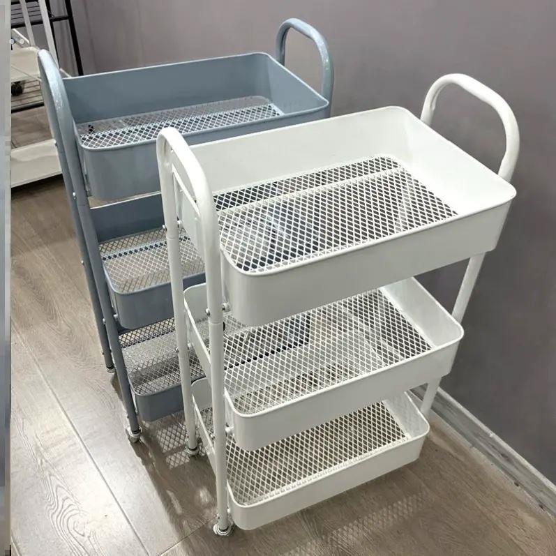 小推车置物架落地厨房浴室移动零食卫生间多层卧室床头收纳储物架