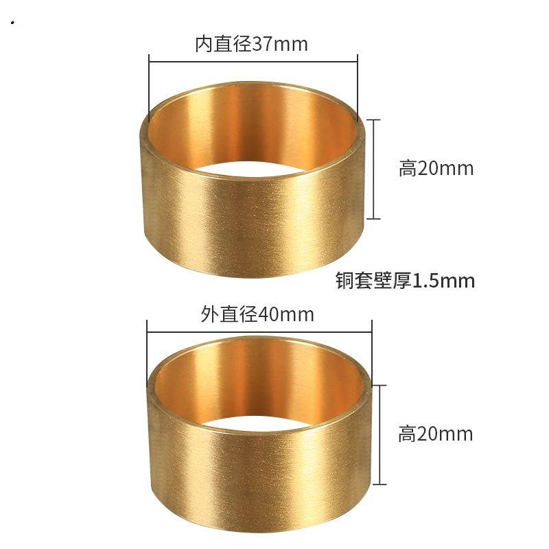 家具铜脚套新中式纯铜脚垫椅子沙发櫈腿凳护方黄箍五金红木铜配件