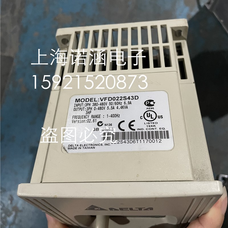 原装拆机 VFD-S1变频器 VFD022S43D 2.2KW 380V 实物图成色漂亮