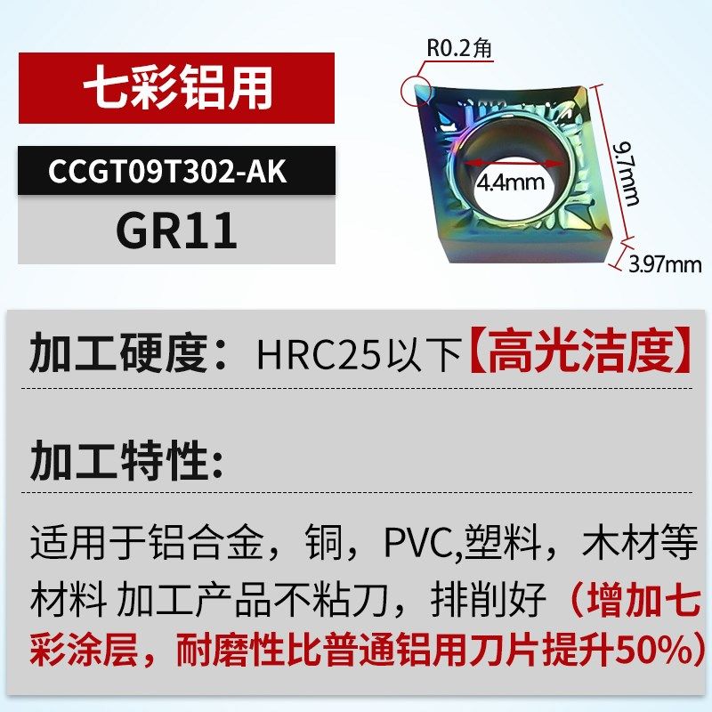 七彩铜铝专用060202菱形数控刀片内孔060204镗孔车刀粒CCGT09t304,纺织面料/辅料/配套,其他纺织机械,淘宝优惠券,粉丝福利购,淘宝优惠卷