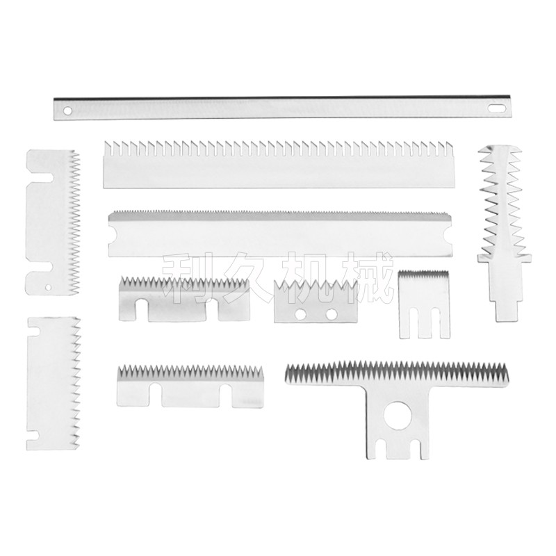 包装机齿刀片一字型双斜波浪锯齿C形刀片易撕袋切刀 条形齿刀片