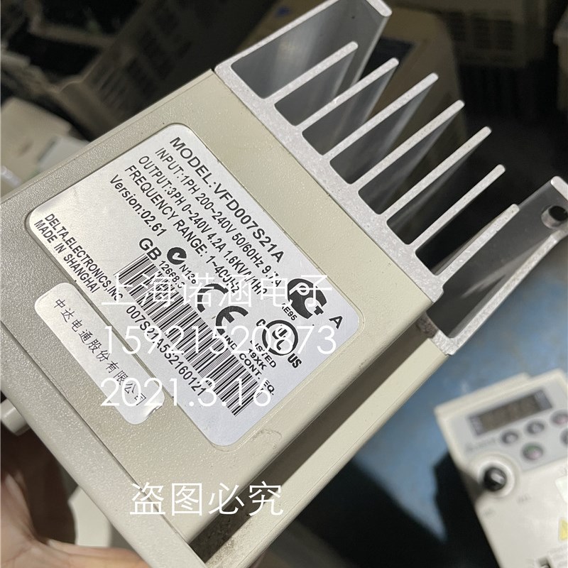 台达VFD-S1变频器 VFD007S21A 0.75KW 220V 实物拍摄 质量好现货