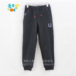YKLW004女大童棉质舒适运动长裤 李宁儿童束脚收口卫裤 2026春新品