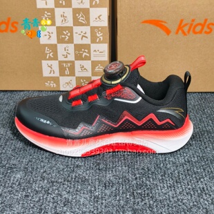 安踏儿童2026春新款312615515男大童跑鞋防滑耐磨旋钮口运动鞋