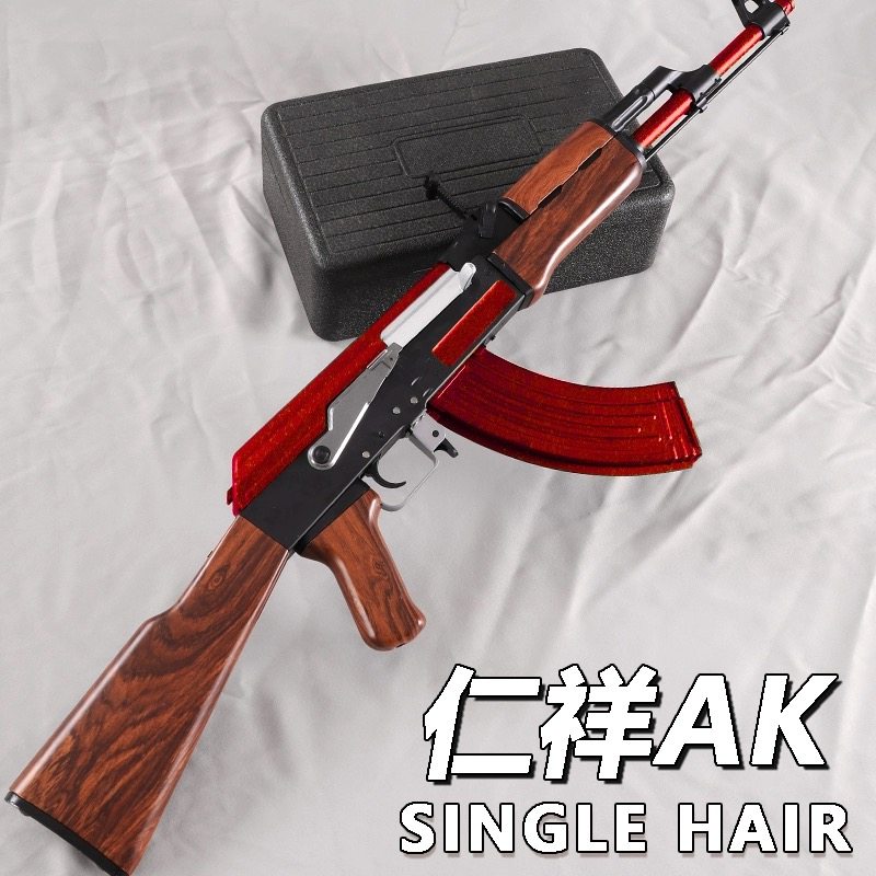 AK47代五代实木2二代ak一47模型ak102玩具1:2.01任翔aks74u