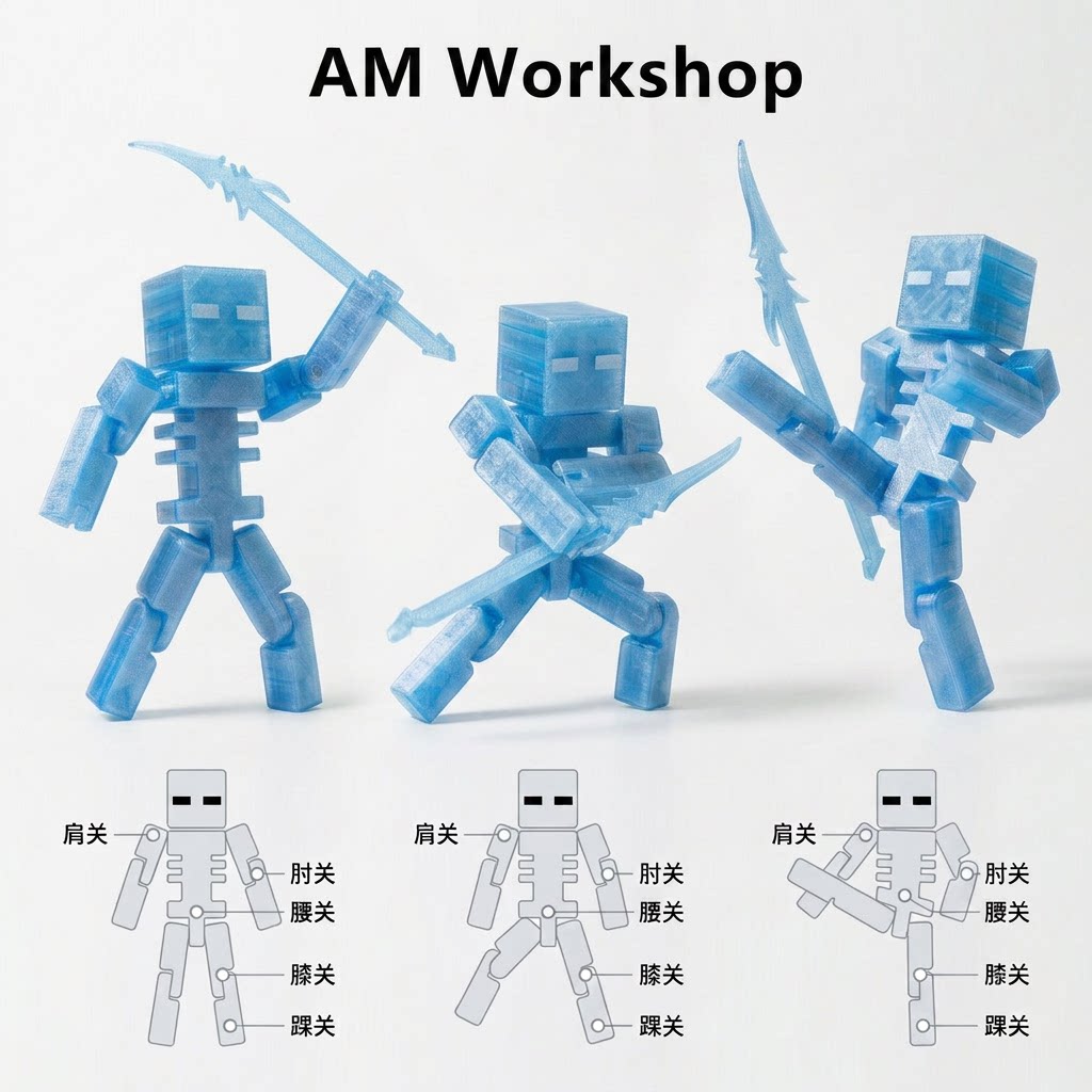 mc我的世界拼装3d打印玩具