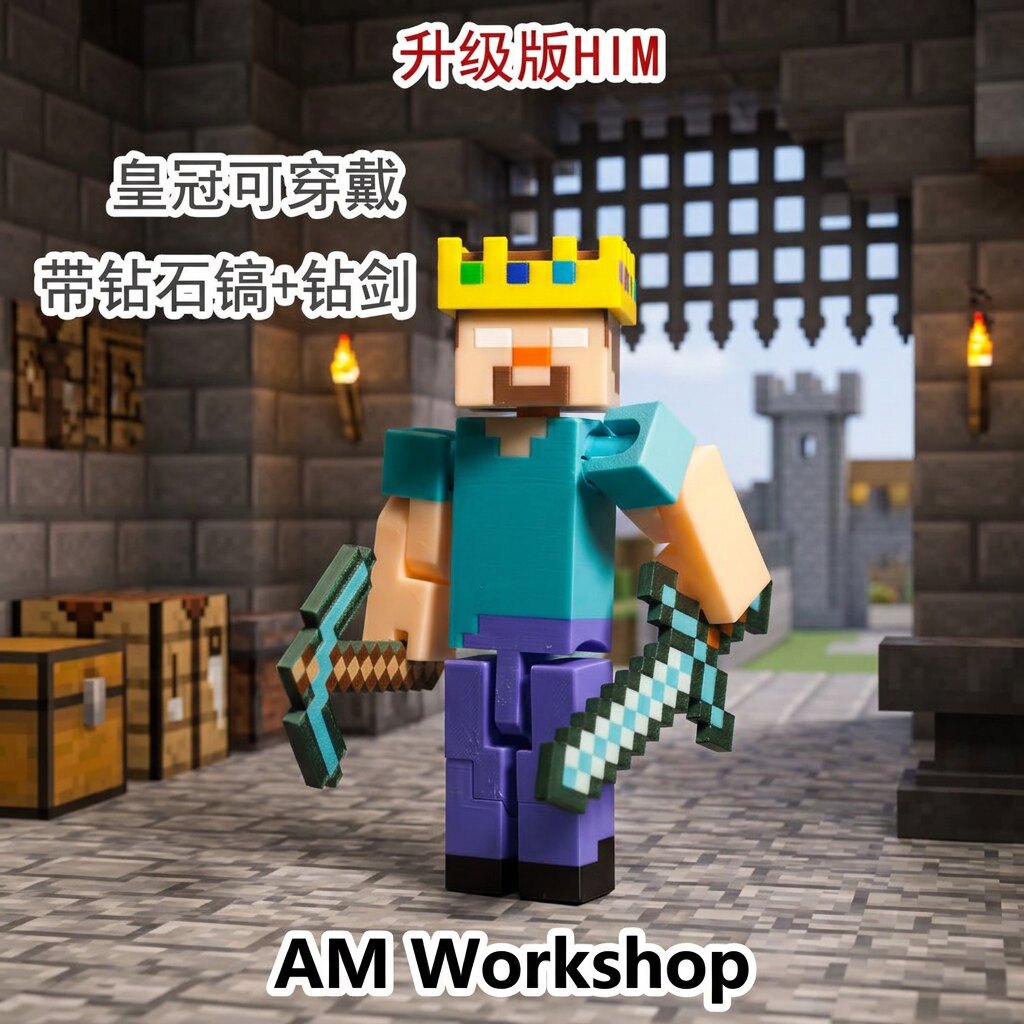 原创mc我的世界史蒂夫HIM实体303