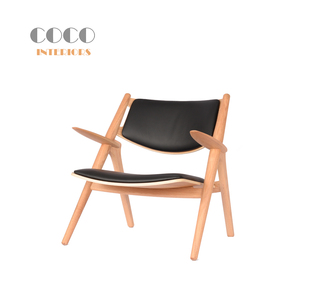 CH28 Hans Wegner chair北欧经典实木设计师休闲单人客厅沙发椅