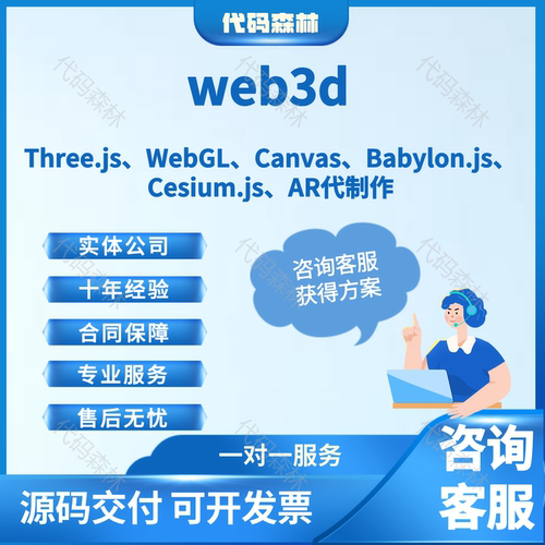 web3d开发threejs项目webgl大屏可视化AR元宇宙Cesium数字孪生VR