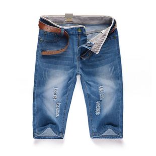 夏季牛仔短裤大码Jeans shorts for Men Summer Mens Short Pants