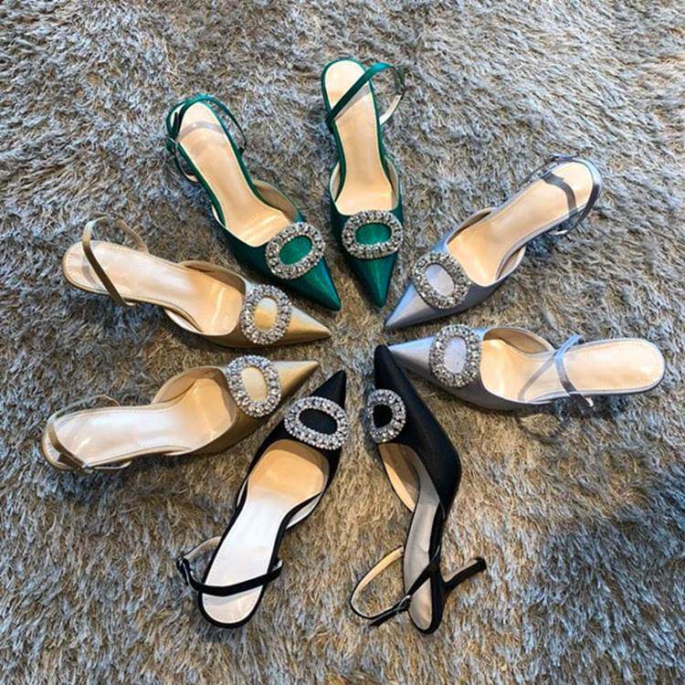 Sexy diamond wedding shoes for women in 2019女士婚鞋单 鞋