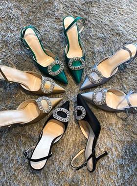 Sexy diamond wedding shoes for women in 2019女士婚鞋单 鞋