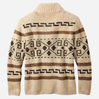 Men fall/winter lapel sweater zipper cardigan outer sweater
