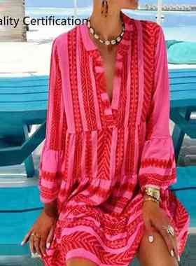 Party Short Beach Dress Casual Loose Sundress Female Dress