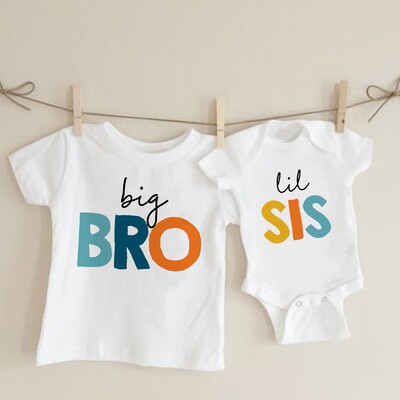 Big Brother Little Sister Family Matching Clothes Boys T-shi