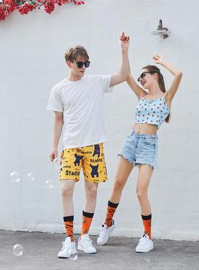 High Quality Combed Cotton Socks food Pattern Long Tube