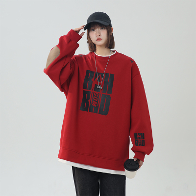 ADER DANCE2025春季新款休闲简约百搭套头圆领情侣四色卫衣
