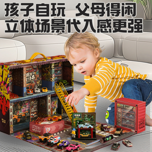 凯卡西改装 合金小汽车玩具车模型停车场玩具男孩生日礼物 者嘻哈版