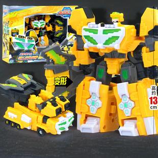 正版迷你特工队7超次元创世王四合体变形汽车机器人儿童玩具男孩4