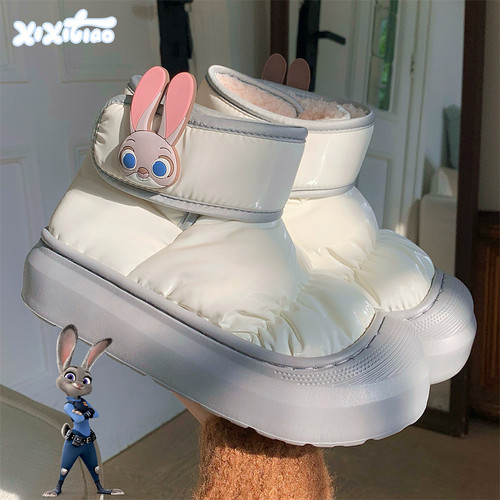 迪士尼百搭可爱朱迪保暖雪地靴