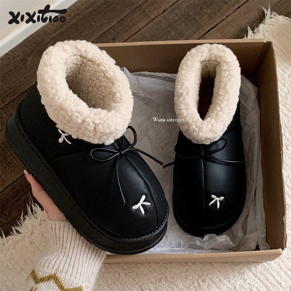 保暖加绒加厚户外穿防水雪地靴