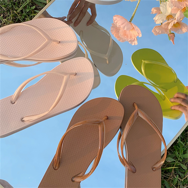 细细条外穿时尚休闲软底人字拖