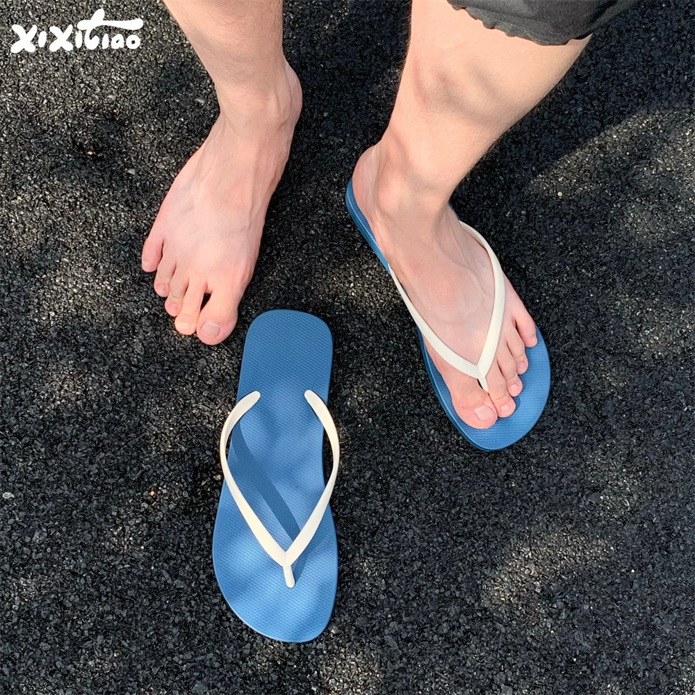 细细条 夏情侣轻便防滑软底男士百搭人字拖个性夹脚沙滩凉拖鞋女