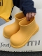 细细条防水短筒雨靴春夏季 女 户外防滑百搭简约纯色可爱圆头雨鞋