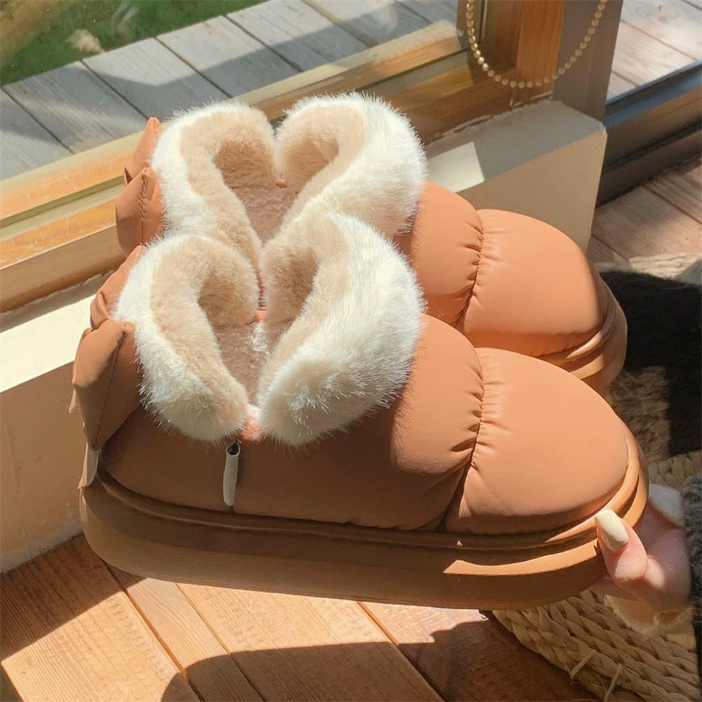 细细条仙女风可爱蝴蝶结毛绒短筒棉靴保暖防滑时尚雪地靴女冬季,女鞋,时尚雪地靴,淘宝优惠券,粉丝福利购,淘宝优惠卷