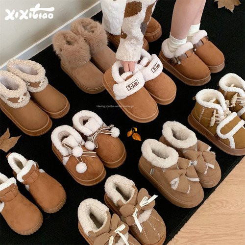 保暖复古百搭加绒加厚时尚雪地靴