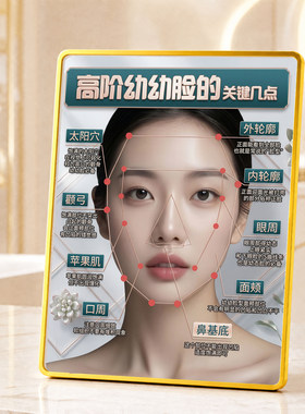 高阶幼幼脸科普展示摆件美容院医美机构前台诊室装饰摆台