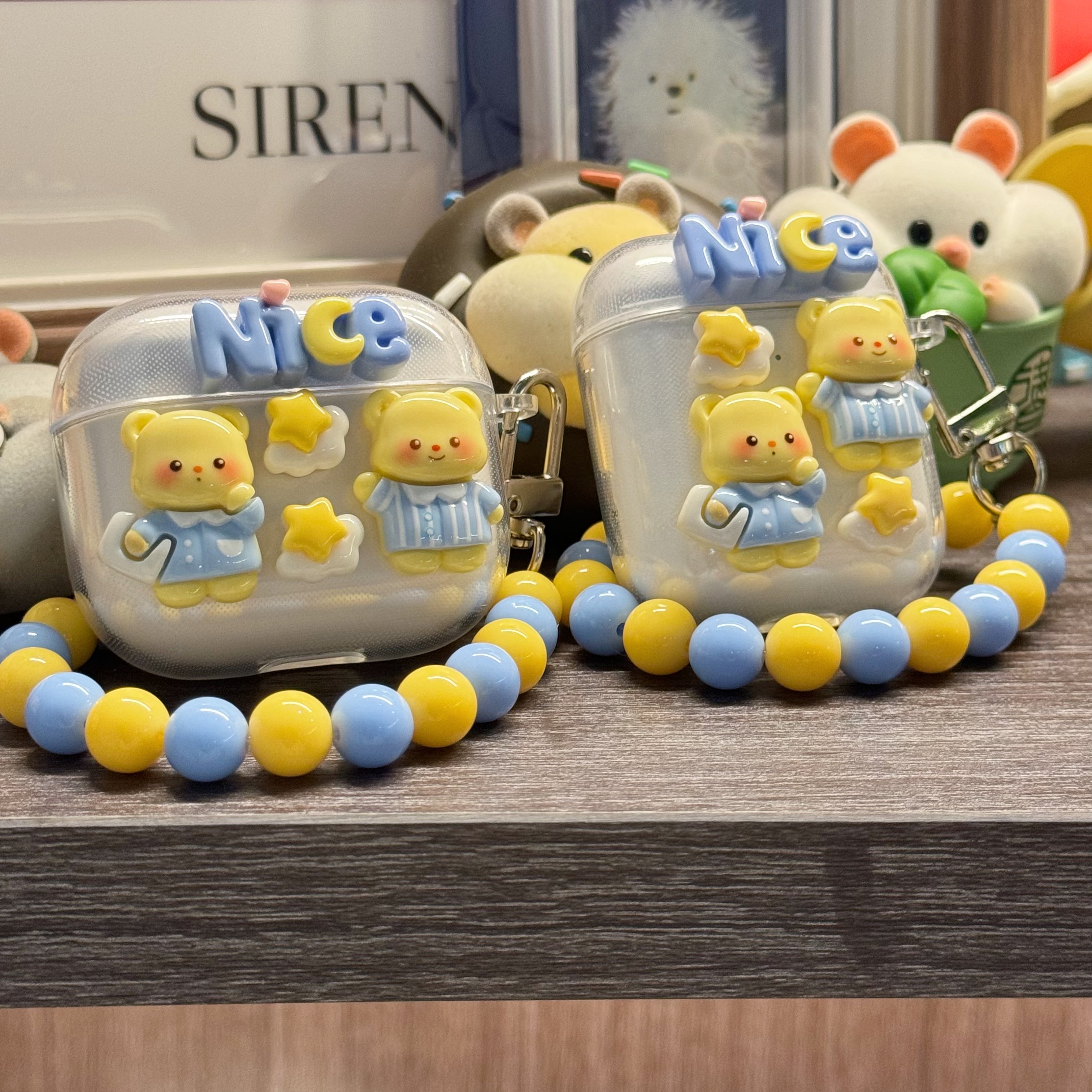 睡衣黄油小熊适用ikf air4耳机保护套ikf find air5新款可爱ikf find pro青春版蓝牙耳机壳ikfmini4