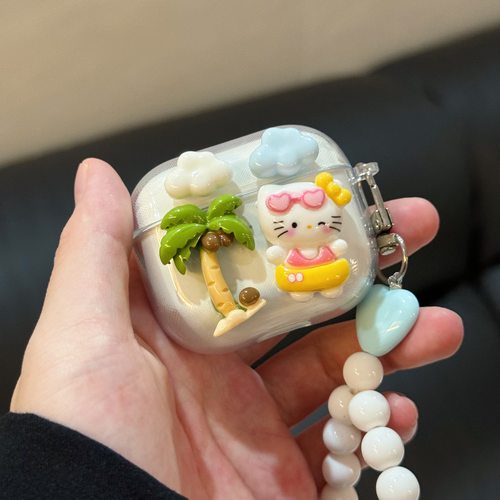 度假风凯蒂猫荣耀耳机保护套
