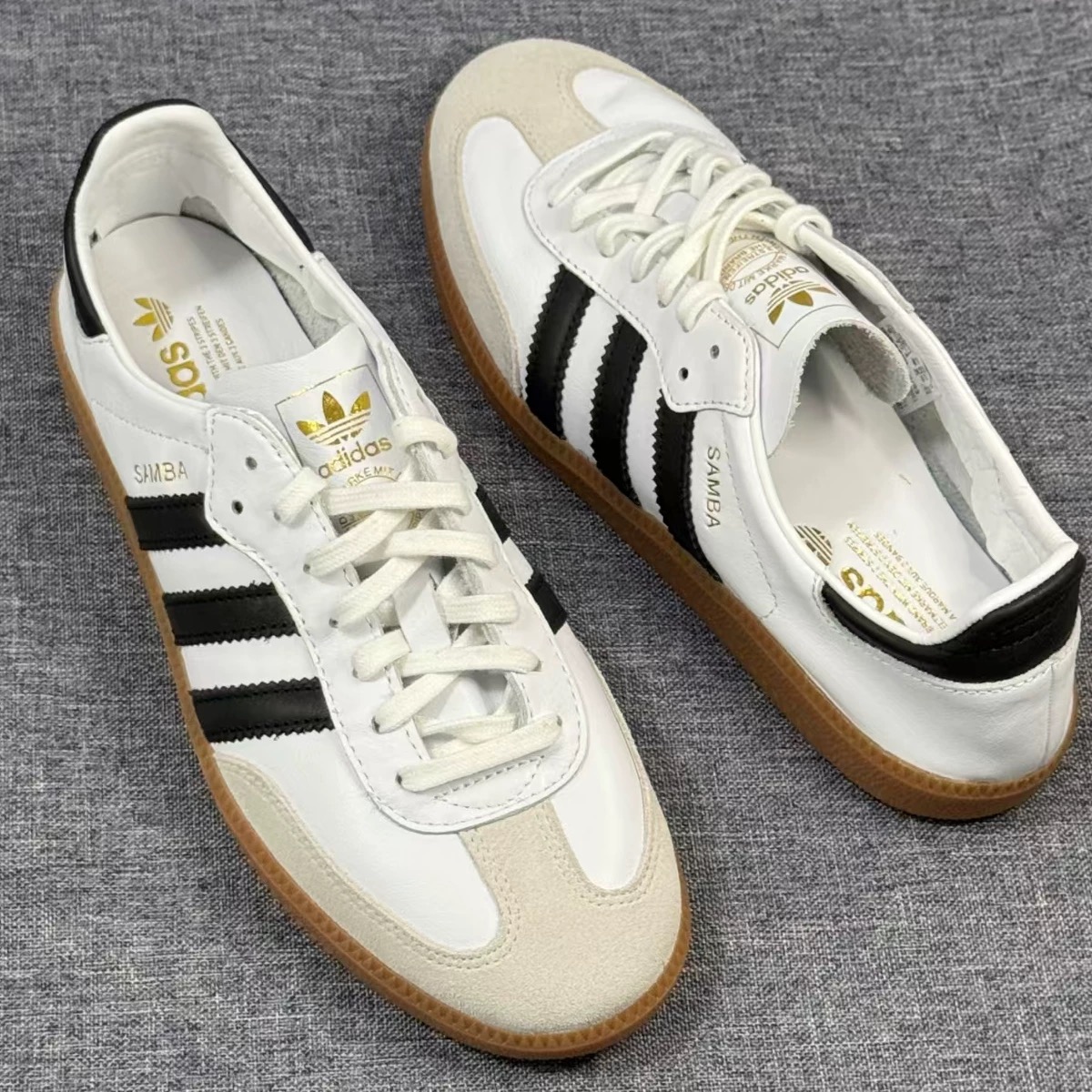 Adidas三叶草新款皮面男女SAMBA DECON复古运动休闲鞋板鞋 IF0642