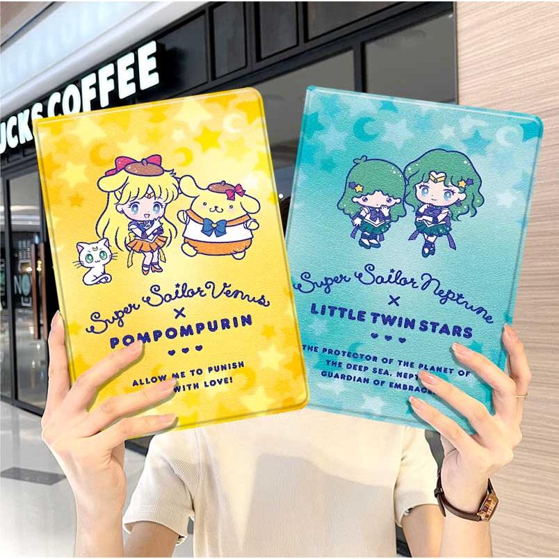 美少女战士华为平板matepad11保护套5s壳air12三丽鸥v8pro可爱8荣耀9m6外壳小米7三折6pro适用7s红米kpad2024