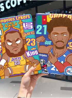 nba篮球ipad10保护套pro2024款11寸5苹果air6平板mini7壳4迷你3适用2三折1带笔槽2018九8第9代2020詹姆斯2021