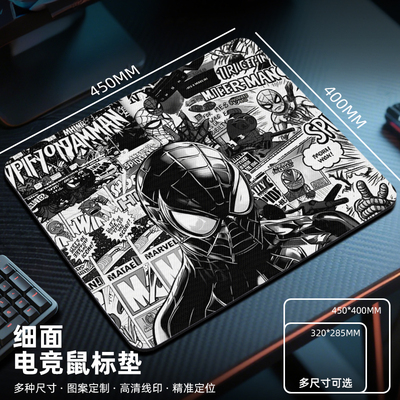 SpiderMan蜘蛛侠鼠标垫电竞fps游戏专用2026新款电脑桌垫子小号男