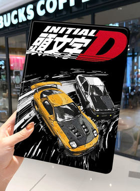 头文字d周边ipad10保护套pro2024款11寸5苹果air6平板mini7壳4迷你3适用2三折1带笔槽2018九8第9代2020周杰伦