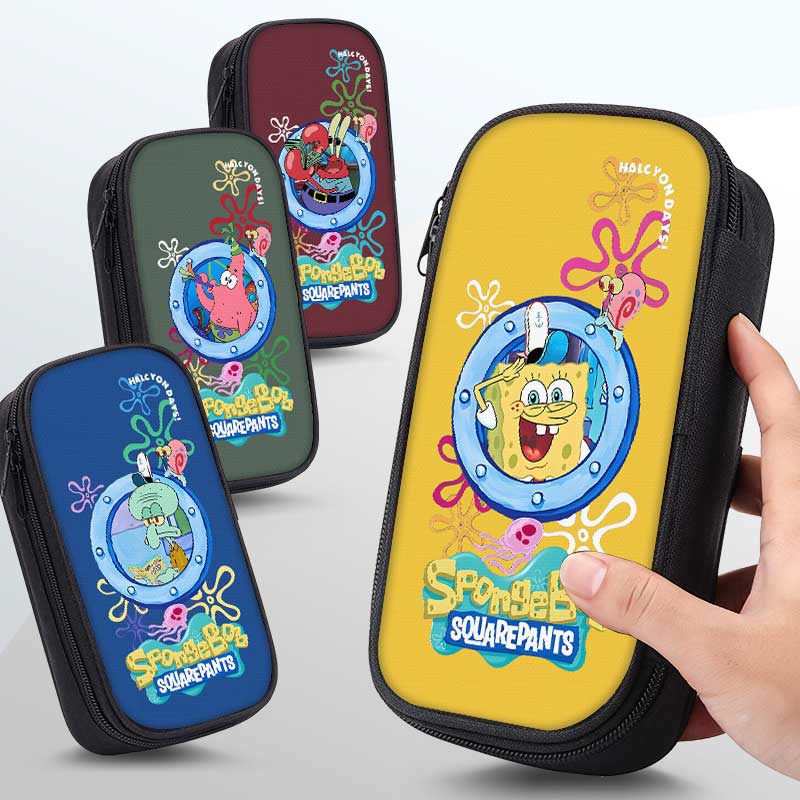 海绵宝笔袋小学生铅盒2025