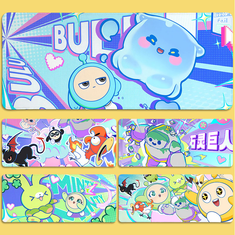 蛋仔派对神奇艾比鼠标垫子超大号电脑键盘办公桌面垫锁边游戏卡通