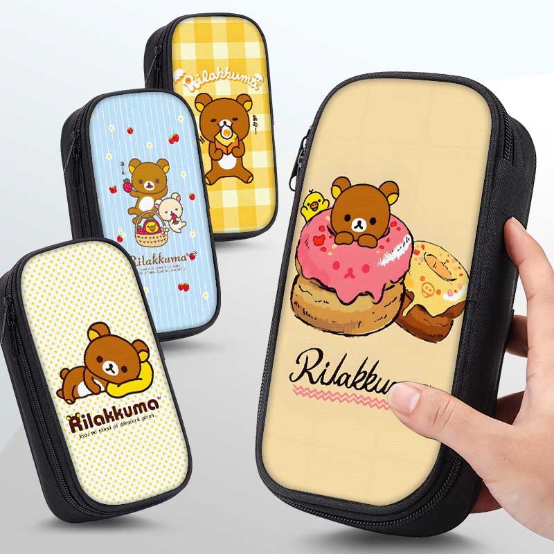 轻松熊可爱笔袋高颜值小学生铅笔盒2025新款超火文具袋初中生笔盒学生文具盒儿童网红爆款男孩女生女孩款卡通