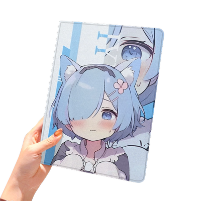 蕾姆ipad10保护套pro2024款11寸5苹果air7平板mini6壳4迷你3适用2三折带笔槽八8第9代2020周边2018二次元卡通